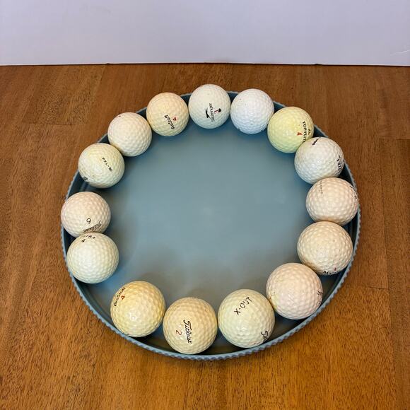 Golf Balls Assorted Lot of 15 Titleist Slazenger Top-Flite Pinnacle Used Game - Picture 1 of 9